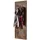 MASSIVMOEBEL24.DE Wandgarderobe Sheesham 55 x 3 x 150 cm Grau Geölt