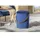 Interlink Sitzhocker Samt 35 x 45 x 35 cm Blau
