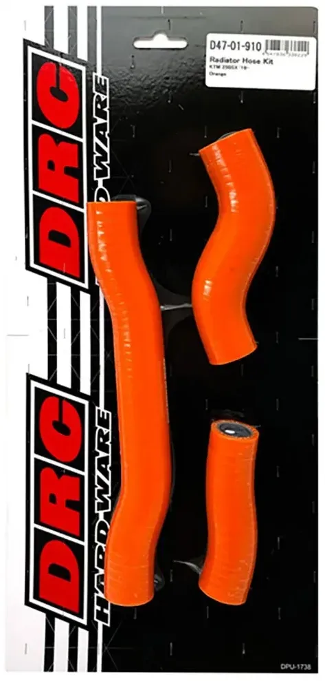Drc Ktm 250 Sx 19 Kühlerschlauch-kit 3 Einheiten - Orange - One Size