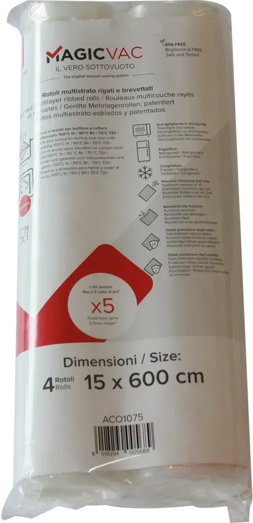 Vakuum Rollen mit Längsrillen -  150 / 4