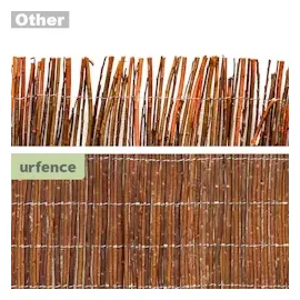 urfence Sichtschutzmatte 90 x 600 cm Braun Weide