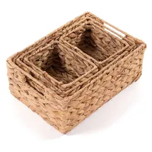 creedwood Aufbewahrungskorb Set Cesto II 36 x 36 x 36 cm beige
