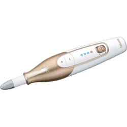 Maniküre-Pediküre-Set BEURER "MP 64 elektrische Nagelfeile mit Akku für kabellose Maniküre", weiß, NagelpflegegeräteB:3,7cm H:15,5cm T:3,7cm, Mit 10 Aufsätzen für professionelle Maniküre und Pediküre zuhause, B:3,7cm H:15,5cm T:3,7cm