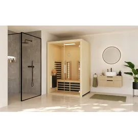 InfraWorld TrioSol Glas 145 Espe RG 145x112 cm mit 2 ABC-Strahler