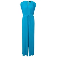 Comma, Jumpsuit mit Plisseefalten, Tuerkis, 40