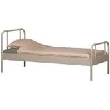 Woood Metallbett Mata 90 x 200 cm Metall sand
