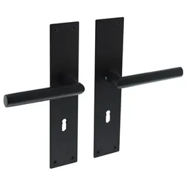 INTERSTEEL Langschildgarnitur Jura schwarz matt