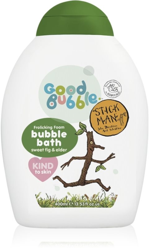 Good Bubble Stick Man Bubble Bath Badschaum für Kinder Sweet Fig & Elder 400 ml