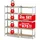 EasyMaxx Schwerlastregal & Werkbank - Bis zu 175 kg Tragkraft je Regalboden - 180 x 90 x 40 cm - 2er-Set