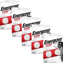 Energizer CR2450 Lithium Knopfzelle 3V 10 Batterien - 5 x 2er Verpackung