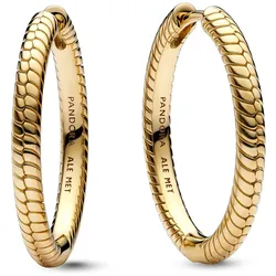 Pandora 269532C00 Damen Charm-Ohrringe Creolen Goldfarben