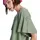 Roxy T-Shirt TIME FOR PALM TREE Kurzarm, mit Rundhalsausschnitt, aus Baumwolle und Polyester grün S (36)
