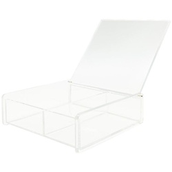 UNIQ Acryl-Organizer mit Deckel Make-up Organizer   Transparent 