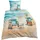 Traumschlaf Renforcé Strandkörbe Blau 155 x 220 cm + 80 x 80 cm
