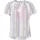 Zwillingsherz Kurzarmbluse Summer Stripes Weiß L/XL