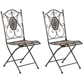 CLP Gartenstuhl Sibell 2er-Set 0 x 0 x 0 cm bronze