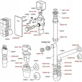 Alcaplast Alcadrain Trichtersiphon 10,8 l Kunststoff