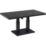 Lesli Living Diningtisch - Loungetisch "Monte Carlo Negro" höhenverstellbar 140x85x50-72cm