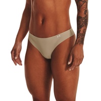 Under Armour Damen Ps Thong 3pack Unterw sche, Beige, M