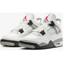 Jordan Nike Air Jordan 4 Retro "White Cement" Weiß/Grau, Größe: 41 - Weiß - 41