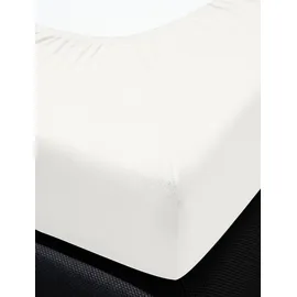 IRISETTE Spannbettlaken Tencel-Baumwolle-Elasthan 150 x 200 cm weiß