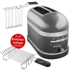 KitchenAid Artisan 2-Scheiben-Toaster 5KMT2204EMS mit Brötchen-Aufsatz 5KTBW