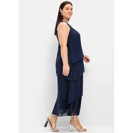 sheego Etuikleid Blau 56