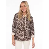 Zwillingsherz Leo Hoodie Animal-Muster Beige SM (S/M)