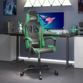 vidaXL Gaming-Stuhl Drehbar Schwarz und Grün PC