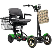 urban hopper Seniorenmobil Best Ager Fold, Elektro-Mobilität, 4-Rad, Faltbar, 2x250W Motor, 6 km/h, 40km Reichweite, 980x550x830mm, Grün