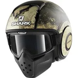 Shark Drak Evok Mat Jethelm, beige, Größe S für Männer
