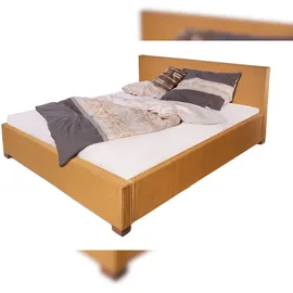 SAM Outillage Loombett Korbbett Doppelbett Honigfarben aus Loom-Geflecht 180 x 200 cm TUNIS