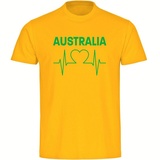 multifanshop multifanshop® Kinder T-Shirt - Australia - Herzschlag - Druck grün