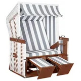 deVries Nordsee Strandkorb Grau