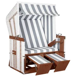 deVries Nordsee Strandkorb Grau