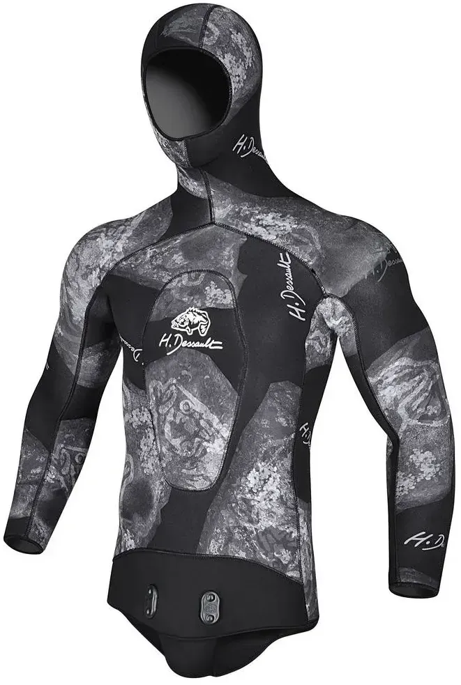 H.dessault By C4 Black Side 3 Mm Speerfischjacke - Black - S