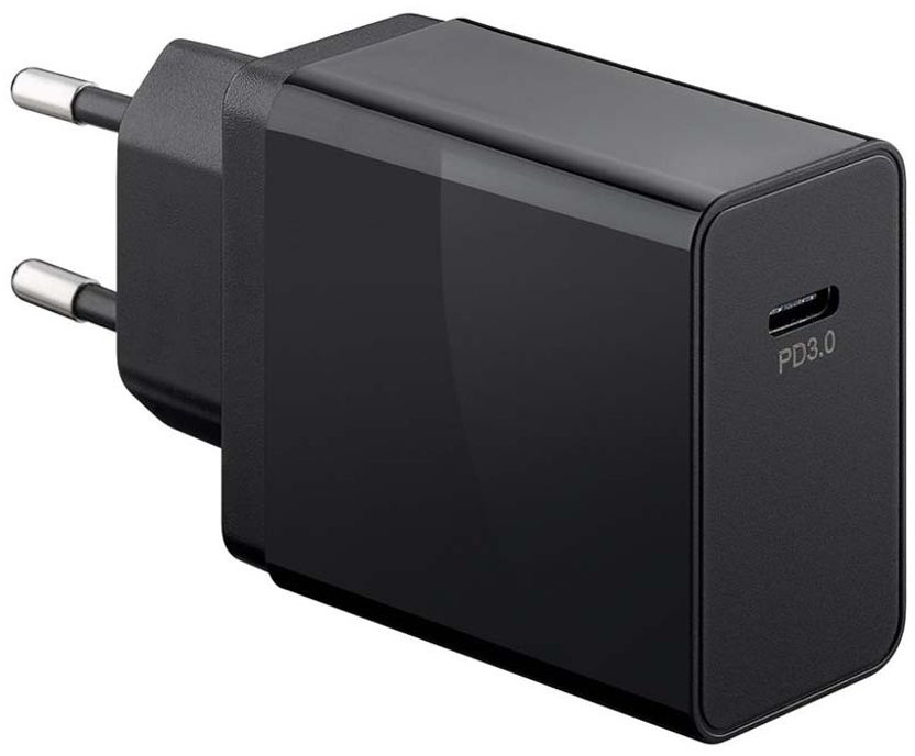 Ladegerät für Meizu Gree Tosot G7 in Schwarz mit 1x USB-C Anschluss 25 Watt USB Netzteil Schnellladegerät Netzstecker