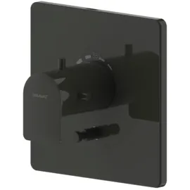 Bravat Milano Wannenfüll- u. Brausethermostat Unterputz für 1 Verbraucher schwarz matt 3564079