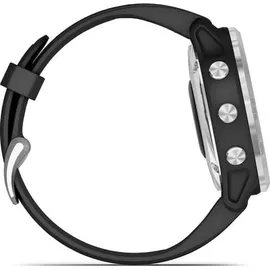 Garmin fenix 6S Solar silber mit schwarzem Armband