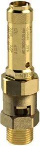 Riegler Sicherheitsventil, Messing, G 1, Ansprechdruck 9 bar