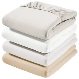 Estella Spannbettlaken Zwirnjersey 6900 90 x 200 - 120 x 220 cm sand