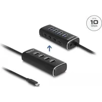 DeLock 4 Port USB 10 Gbps Hub mit USB