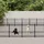 vidaXL Outdoor-Hundezwinger 45,16 m2 Stahl Schwarz