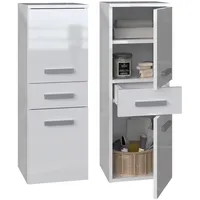 Topeshop NEL V DDS Badezimmerpfosten, glänzend WEISS