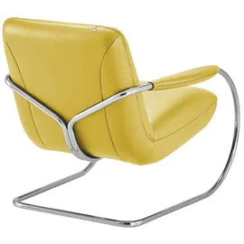 KOINOR Freischwingersessel Jingle Leder 80 x 83 x 95 cm Gelb