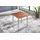 Sam Esstisch Baumkante Massiv Akazie cognac 80 x 80 silber Esra