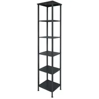 Chic Antique Eisen Regal mit 5 Böden, H212/L42/B42 cm