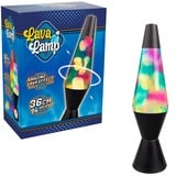 Party town - Lava Lampe Schwarz | Schlafzimmer Lampe Für Kinder | Bubble Lampe | Tisch Lampe | Lavalampe Kinder | Lava Lampe Led Zimmer | Nacht Lampe 40 Cm