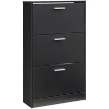 [en.casa] Sykkylven 103 x 60 x 24 cm mit 3 Klappen schwarz