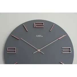 AMS Wanduhr 40,00 cm 9590 grau